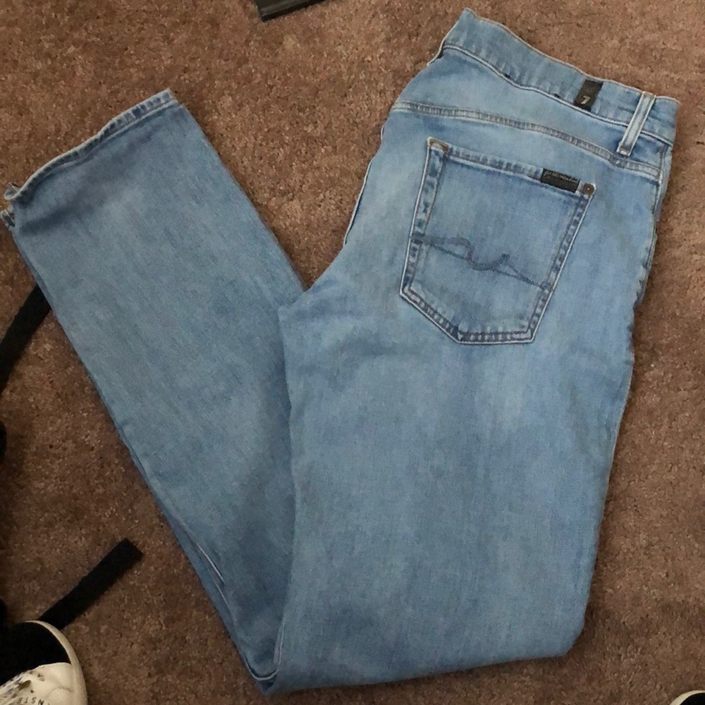 7 For All Mankind Light Blue Slim Men’s Jeans